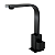 Torneira de Pia Lavatório Banheiro Lavabo Quadrix Preto Premier Cano Reto Preta Black Luxo Metal - Imagem 1