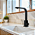 Torneira de Pia Lavatório Banheiro Lavabo Quadrix Preto Premier Cano Reto Preta Black Luxo Metal - Imagem 7