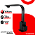 Torneira de Pia Lavatório Banheiro Lavabo Quadrix Preto Premier Cano Reto Preta Black Luxo Metal - Imagem 4