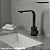 Torneira de Pia Lavatório Banheiro Lavabo Quadrix Preto Premier Cano Reto Preta Black Luxo Metal - Imagem 6