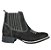 Botina Texana Nobuck Preto Sola Preto Bico Quadrado - Imagem 3