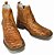 Botina Texana Camel Avest Sola Marrom Bico Quadrado - Imagem 1