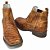 Botina Texana Camel Avest Sola Marrom Bico Quadrado - Imagem 2