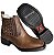 Botina Texana Feminina Fossil Strass Sola Preta Bico Quadrado - Imagem 5