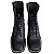 Bota Coturno Country Cano Dobrável Preto Sola Preta Bico Quadrado - Imagem 5