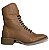 Bota Coturno Country Cano Dobrável Brandy Sola Café Bico Quadrado - Imagem 4