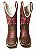 Bota Texana Feminina Pink Trib Sola Preta Bico Quadrado - Imagem 2