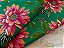 Chita Verde Bandeira Floral Magenta e Cor de Laranja - 1m x 1,40m - Imagem 1