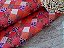 Feltro Estampado Patchwork Vermelho, Laranja e Roxo - RETALHO 10cm x 1,40m - Imagem 1