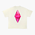 Camiseta SIMS Rosa Agony Marfim/Off-White - Imagem 1