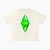 Camiseta SIMS Verde Agony Marfim/Off-White - Imagem 1