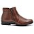 Botina Casual Conforto Couro Marrom (RT1600FLOCFE) - Imagem 1
