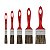 Kit 5 Pincel Trincha Simples Esmalte Sintético e Tinta Óleo (Kit.Tri.Tig.5un) - Imagem 1