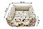 Cama para Cachorro Quadrada Impermeavel Luppet Bege Pets Tamanho:XGG (LP80210-06 - Imagem 3