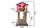 Casinha de Gato com Arranhador Sustentável Luppet Rosa e Cinza (LP9035-04) - Imagem 5