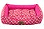 Cama Retangular para Cachorro ou Gato Luppet Luxo Rosa Geométrico (LP9021-02) - Imagem 1
