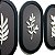 Trio de placas floral oval - Imagem 3