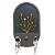 Porta chaves floral oval - Imagem 1