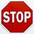 Placa decorativa stop - Imagem 1