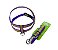 Conjunto Peitoral Nylon Super Glitter Com Guia Para Cachorro - Imagem 4