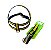 Conjunto Peitoral Nylon Super Glitter Com Guia Para Cachorro - Imagem 1