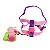 Conjunto Peitoral Neon Ajustável Com Guia Para Cachorro - Imagem 1