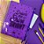 Caderno Universitário DAC Espiral Com Malote Zip Bubble Roxo - Imagem 3