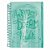 Caderno Colegial DAC Breeze 10 Matérias Com Malote Zip Verde - Imagem 1