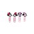 Clips MOLIN Minnie Mouse 50mm Com 4 Unds - Imagem 1