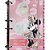 Caderno Argolado Colegial Sem Lombo Minnie Mouse Com Elástico E 144 Fls Decoradas DAC - Imagem 5