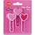 Clips Love Pink 50mm Com 3 Unds Molin - Imagem 2