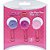 Clips Pom Pom Love Pink 50mm Com 3 Unds Molin - Imagem 2