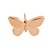 Percevejo Borboletas Rosê Gold C/ 8 Unds Molin - Imagem 2