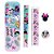Kit Escolar Tropical Minnie Mouse Estojo / Lápis / Régua / Apontador / Borracha Molin - Imagem 1