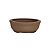 Vaso Cerâmico Para Bonsai Oval Literato 12x9x4,4cm 205lo - Imagem 2