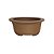 Vaso Cerâmico Para Bonsai Oval Literato 14x11x5cm 210lo - Imagem 2