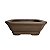Vaso Cerâmico Para Bonsai Retang. Literato 13x10x4,5cm 62lr - Imagem 1