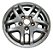 Roda Aro 15 Chevrolet S10 Blazer 1997 A 2004 Prateado - Imagem 1