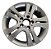 Roda Aro 16 Mercedes B170 B180 2008 A 2012 Detalhe Prateado - Imagem 1