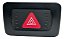Botão Alerta Vw Bora  1j0953235j Preto - Imagem 1