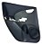 Forro De Porta Traseiro Esquerdo Honda Fit 2009 A 2013 Preto - Imagem 1
