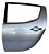 Porta Traseira Esquerda Mitsubishi L200 Triton 2009 A 2015 Traseira Esquerdo Prateado - Imagem 1