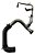 Cano Turbina Ford Territory 2021 2022 2023 Js19445aa Preto - Imagem 1