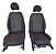 Bancos Dianteiros Volkswagen Spacefox Fox 2010 A 2014 Cinza-escuro - Imagem 1