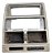 Moldura Central Painel Fiat Uno 2003 A 2009 Cinza - Imagem 1