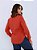 CAMISA FEMININA GOLA V EM VISCOLINHO TERRACOTA - Imagem 2