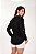 CAMISA FEMININA GOLA V EM VISCOLINHO PRETO - Imagem 2