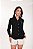 CAMISA FEMININA GOLA V EM VISCOLINHO PRETO - Imagem 7