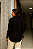 CAMISA FEMININA OVERSIZED GOLA TRADICIONAL EM VISCOLINHO PRETO - Imagem 2
