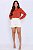 CAMISA FEMININA OVERSIZED GOLA TRADICIONAL EM VISCOLINHO TERRACOTA - Imagem 2